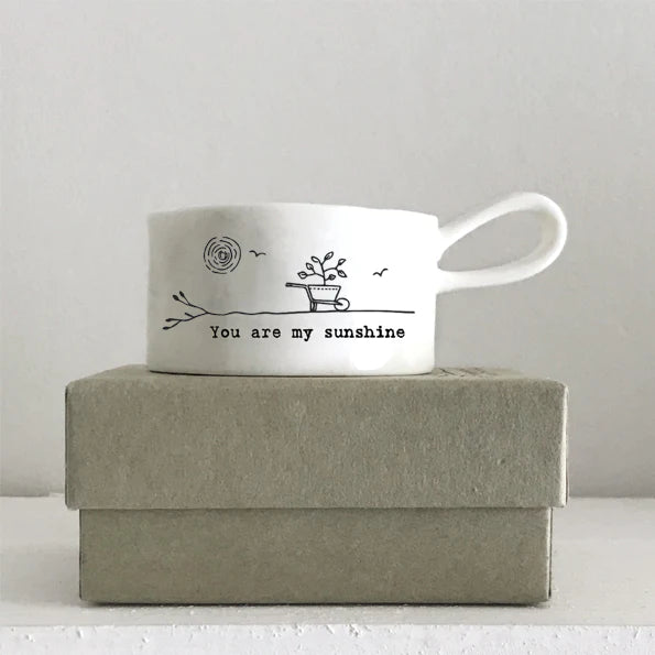 Porcelain Tea light - You are my sunshine